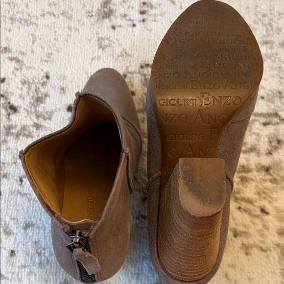 Enzo Angiolini Taupe Ankle Booties - Picture 3 of 4
